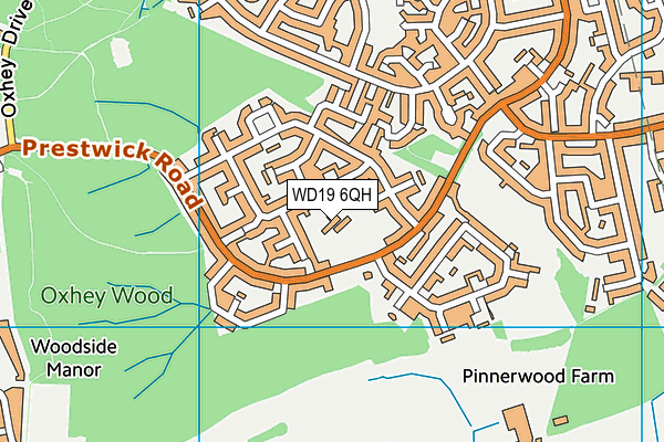 WD19 6QH map - OS VectorMap District (Ordnance Survey) WD19 6QH map - OS VectorMap District (Ordnance Survey)
