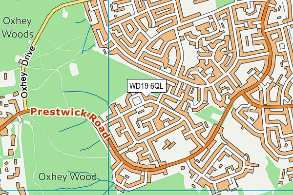 WD19 6QL map - OS VectorMap District (Ordnance Survey) WD19 6QL map - OS VectorMap District (Ordnance Survey)