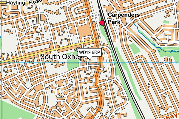 WD19 6RP map - OS VectorMap District (Ordnance Survey) WD19 6RP map - OS VectorMap District (Ordnance Survey)