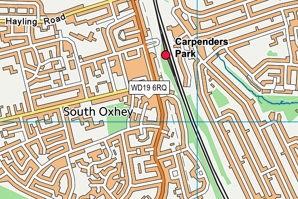 WD19 6RQ map - OS VectorMap District (Ordnance Survey) WD19 6RQ map - OS VectorMap District (Ordnance Survey)