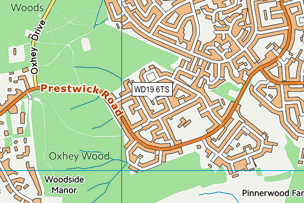 WD19 6TS map - OS VectorMap District (Ordnance Survey) WD19 6TS map - OS VectorMap District (Ordnance Survey)