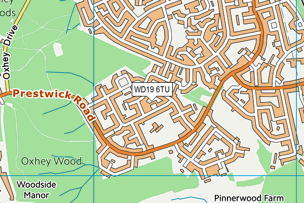 WD19 6TU map - OS VectorMap District (Ordnance Survey) WD19 6TU map - OS VectorMap District (Ordnance Survey)