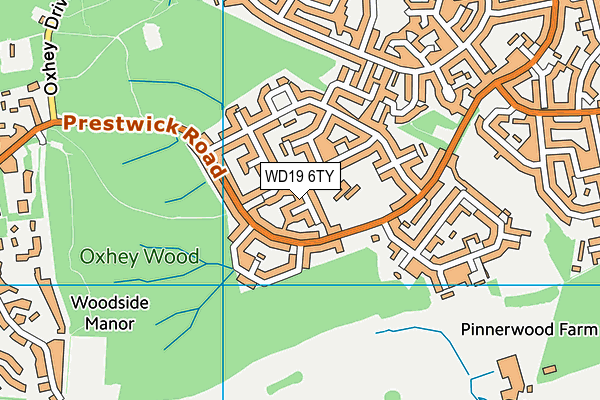 WD19 6TY map - OS VectorMap District (Ordnance Survey) WD19 6TY map - OS VectorMap District (Ordnance Survey)