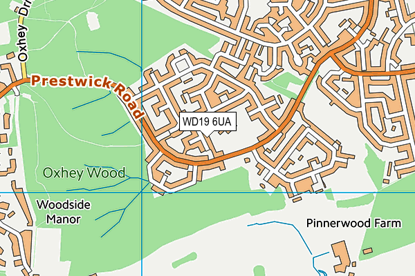 WD19 6UA map - OS VectorMap District (Ordnance Survey) WD19 6UA map - OS VectorMap District (Ordnance Survey)