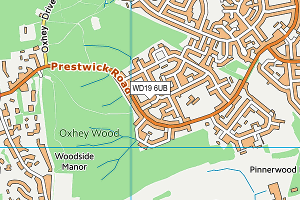 WD19 6UB map - OS VectorMap District (Ordnance Survey) WD19 6UB map - OS VectorMap District (Ordnance Survey)