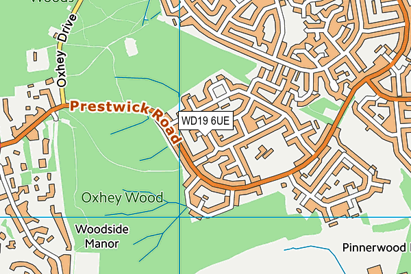 WD19 6UE map - OS VectorMap District (Ordnance Survey) WD19 6UE map - OS VectorMap District (Ordnance Survey)