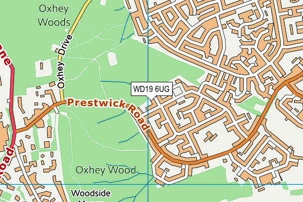 WD19 6UG map - OS VectorMap District (Ordnance Survey) WD19 6UG map - OS VectorMap District (Ordnance Survey)