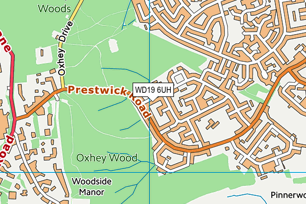 WD19 6UH map - OS VectorMap District (Ordnance Survey) WD19 6UH map - OS VectorMap District (Ordnance Survey)