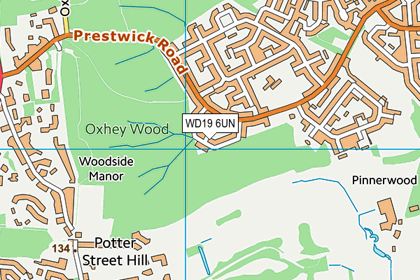 WD19 6UN map - OS VectorMap District (Ordnance Survey) WD19 6UN map - OS VectorMap District (Ordnance Survey)