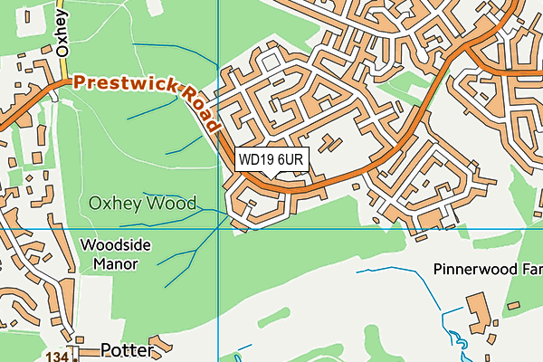WD19 6UR map - OS VectorMap District (Ordnance Survey) WD19 6UR map - OS VectorMap District (Ordnance Survey)