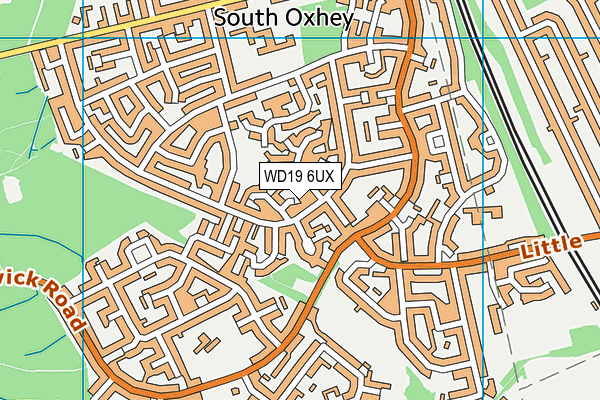 WD19 6UX map - OS VectorMap District (Ordnance Survey) WD19 6UX map - OS VectorMap District (Ordnance Survey)