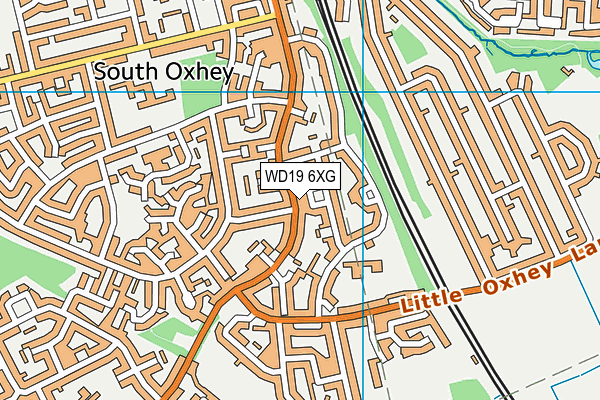 WD19 6XG map - OS VectorMap District (Ordnance Survey) WD19 6XG map - OS VectorMap District (Ordnance Survey)