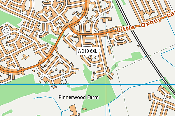 WD19 6XL map - OS VectorMap District (Ordnance Survey) WD19 6XL map - OS VectorMap District (Ordnance Survey)
