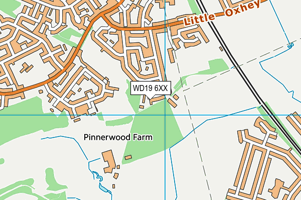 WD19 6XX map - OS VectorMap District (Ordnance Survey) WD19 6XX map - OS VectorMap District (Ordnance Survey)