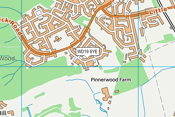 WD19 6YE map - OS VectorMap District (Ordnance Survey) WD19 6YE map - OS VectorMap District (Ordnance Survey)