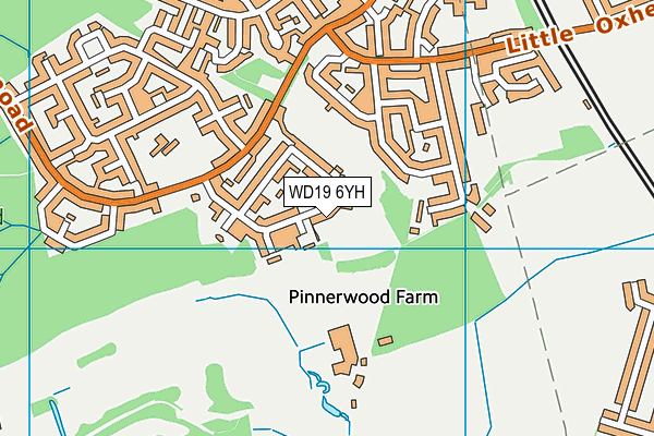 WD19 6YH map - OS VectorMap District (Ordnance Survey) WD19 6YH map - OS VectorMap District (Ordnance Survey)