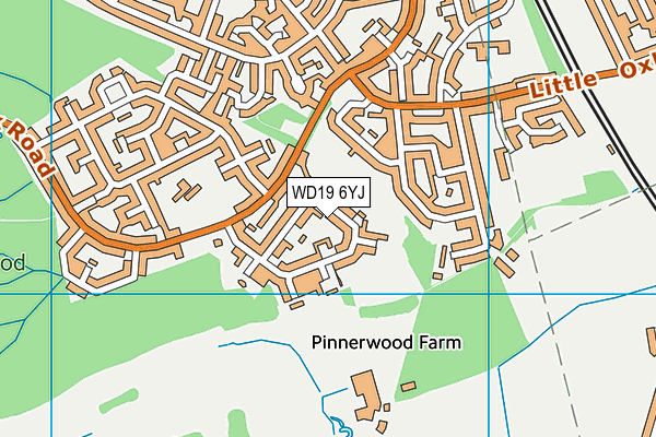 WD19 6YJ map - OS VectorMap District (Ordnance Survey) WD19 6YJ map - OS VectorMap District (Ordnance Survey)
