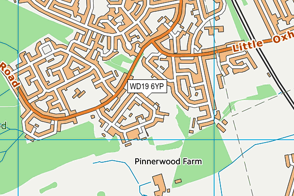 WD19 6YP map - OS VectorMap District (Ordnance Survey) WD19 6YP map - OS VectorMap District (Ordnance Survey)