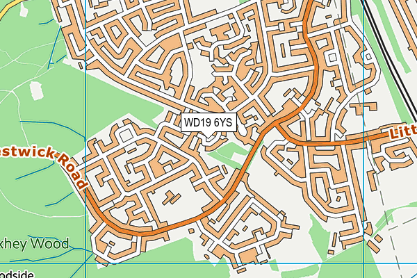WD19 6YS map - OS VectorMap District (Ordnance Survey) WD19 6YS map - OS VectorMap District (Ordnance Survey)
