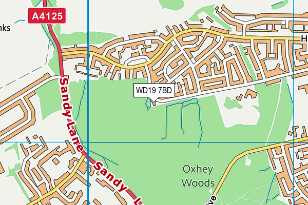 WD19 7BD map - OS VectorMap District (Ordnance Survey) WD19 7BD map - OS VectorMap District (Ordnance Survey)