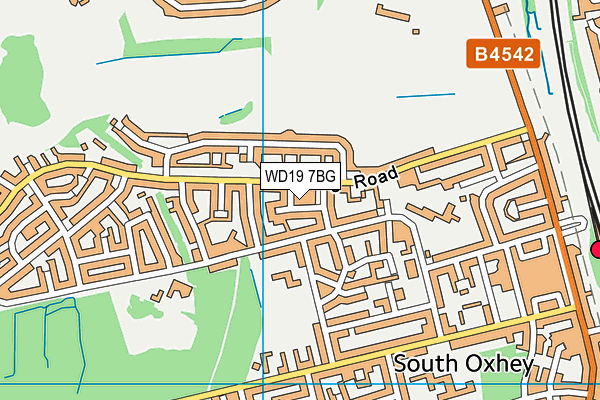 WD19 7BG map - OS VectorMap District (Ordnance Survey) WD19 7BG map - OS VectorMap District (Ordnance Survey)