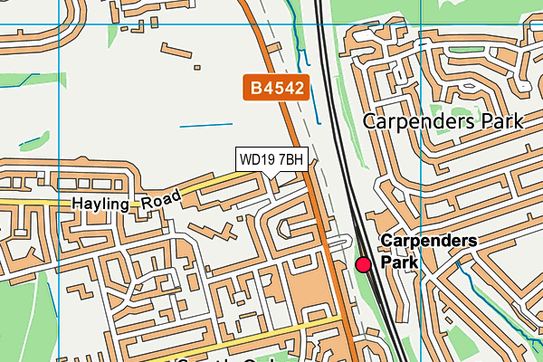 WD19 7BH map - OS VectorMap District (Ordnance Survey) WD19 7BH map - OS VectorMap District (Ordnance Survey)