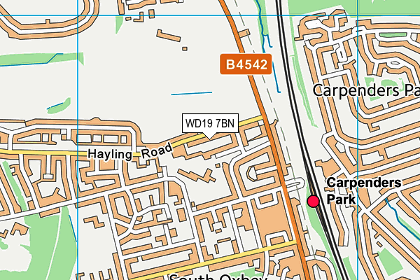 WD19 7BN map - OS VectorMap District (Ordnance Survey) WD19 7BN map - OS VectorMap District (Ordnance Survey)