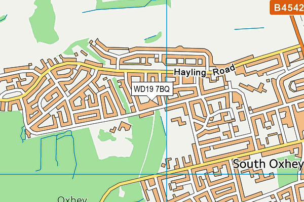 WD19 7BQ map - OS VectorMap District (Ordnance Survey) WD19 7BQ map - OS VectorMap District (Ordnance Survey)