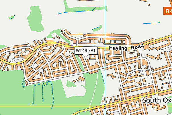 WD19 7BT map - OS VectorMap District (Ordnance Survey) WD19 7BT map - OS VectorMap District (Ordnance Survey)
