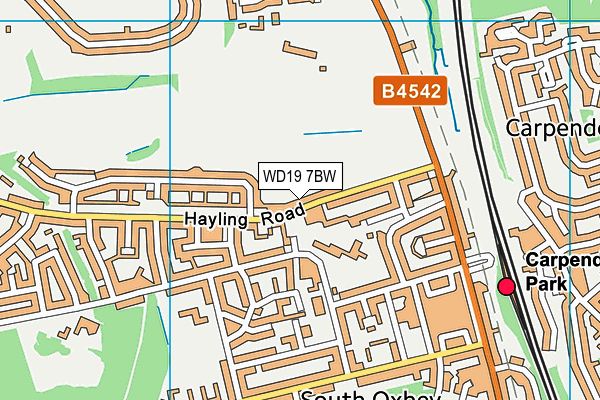 WD19 7BW map - OS VectorMap District (Ordnance Survey) WD19 7BW map - OS VectorMap District (Ordnance Survey)