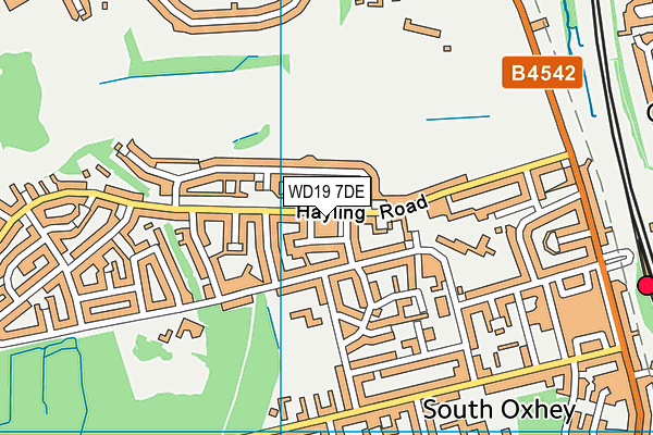 WD19 7DE map - OS VectorMap District (Ordnance Survey) WD19 7DE map - OS VectorMap District (Ordnance Survey)