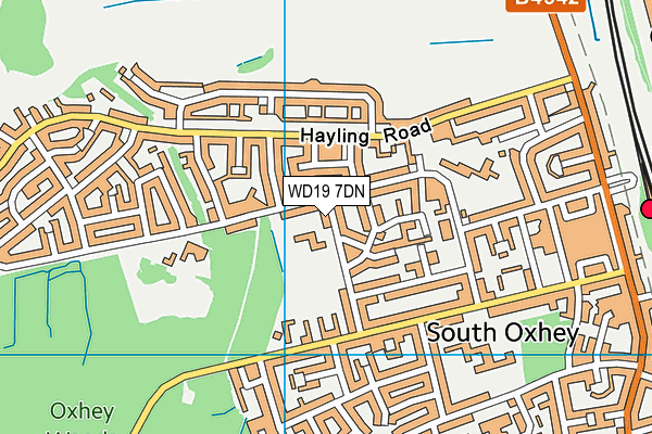WD19 7DN map - OS VectorMap District (Ordnance Survey) WD19 7DN map - OS VectorMap District (Ordnance Survey)