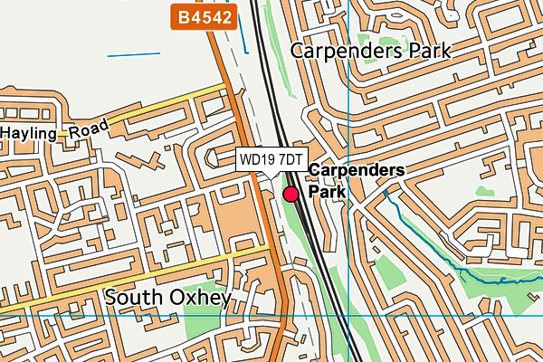 WD19 7DT map - OS VectorMap District (Ordnance Survey) WD19 7DT map - OS VectorMap District (Ordnance Survey)