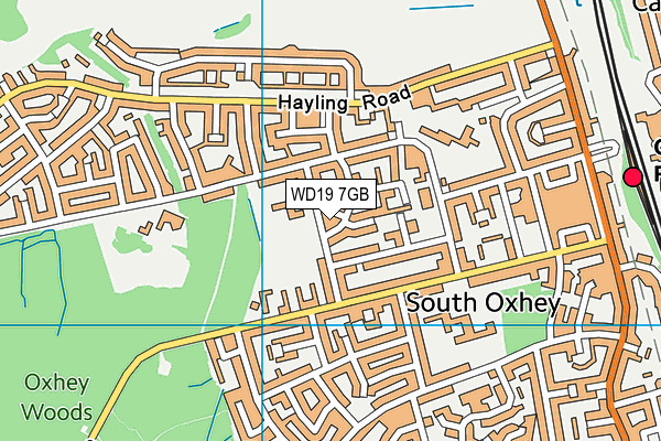 WD19 7GB map - OS VectorMap District (Ordnance Survey) WD19 7GB map - OS VectorMap District (Ordnance Survey)