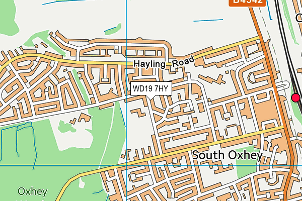WD19 7HY map - OS VectorMap District (Ordnance Survey) WD19 7HY map - OS VectorMap District (Ordnance Survey)
