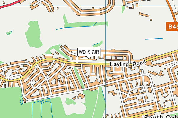 WD19 7JR map - OS VectorMap District (Ordnance Survey) WD19 7JR map - OS VectorMap District (Ordnance Survey)