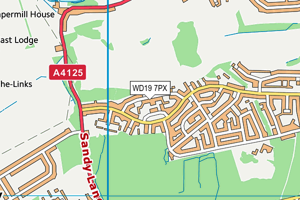 WD19 7PX map - OS VectorMap District (Ordnance Survey) WD19 7PX map - OS VectorMap District (Ordnance Survey)