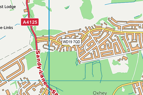 WD19 7QD map - OS VectorMap District (Ordnance Survey) WD19 7QD map - OS VectorMap District (Ordnance Survey)