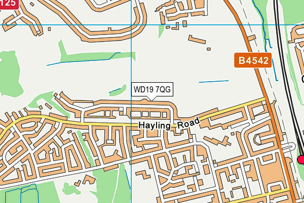 WD19 7QG map - OS VectorMap District (Ordnance Survey) WD19 7QG map - OS VectorMap District (Ordnance Survey)