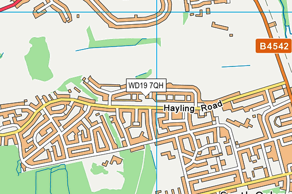WD19 7QH map - OS VectorMap District (Ordnance Survey) WD19 7QH map - OS VectorMap District (Ordnance Survey)