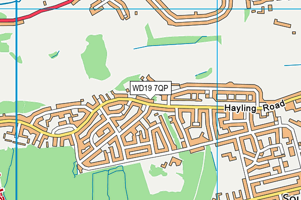 WD19 7QP map - OS VectorMap District (Ordnance Survey) WD19 7QP map - OS VectorMap District (Ordnance Survey)