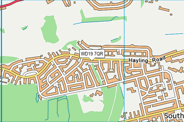 WD19 7QR map - OS VectorMap District (Ordnance Survey) WD19 7QR map - OS VectorMap District (Ordnance Survey)