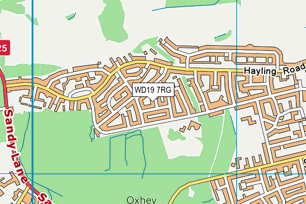 WD19 7RG map - OS VectorMap District (Ordnance Survey) WD19 7RG map - OS VectorMap District (Ordnance Survey)