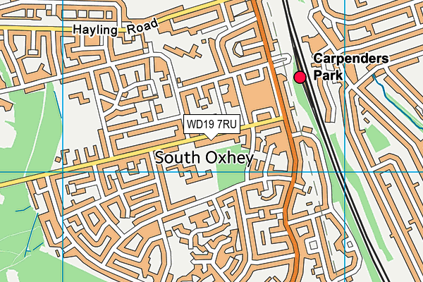 WD19 7RU map - OS VectorMap District (Ordnance Survey) WD19 7RU map - OS VectorMap District (Ordnance Survey)