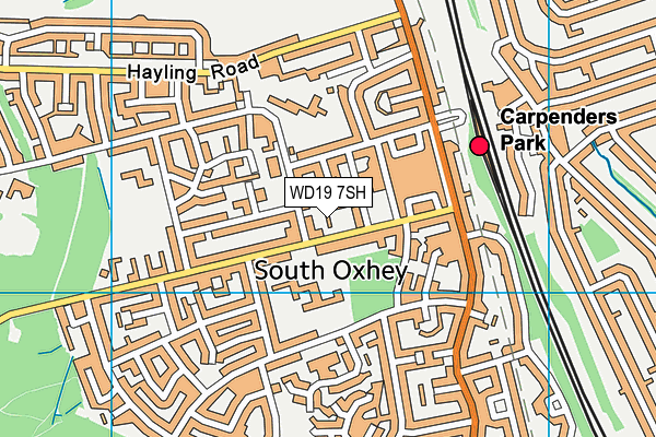 WD19 7SH map - OS VectorMap District (Ordnance Survey) WD19 7SH map - OS VectorMap District (Ordnance Survey)