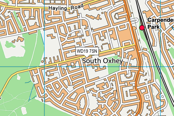 WD19 7SN map - OS VectorMap District (Ordnance Survey) WD19 7SN map - OS VectorMap District (Ordnance Survey)