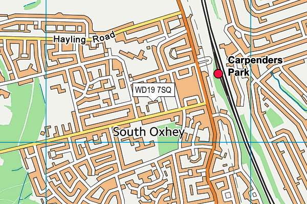 WD19 7SQ map - OS VectorMap District (Ordnance Survey) WD19 7SQ map - OS VectorMap District (Ordnance Survey)