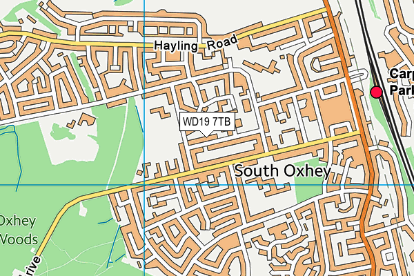 WD19 7TB map - OS VectorMap District (Ordnance Survey) WD19 7TB map - OS VectorMap District (Ordnance Survey)