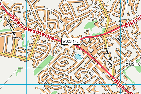 WD23 1FL map - OS VectorMap District (Ordnance Survey) WD23 1FL map - OS VectorMap District (Ordnance Survey)
