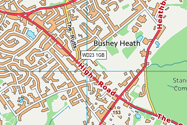 WD23 1GB map - OS VectorMap District (Ordnance Survey) WD23 1GB map - OS VectorMap District (Ordnance Survey)